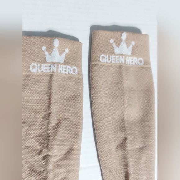 Tan Open Toe 3XL Queen Hero Compression Socks - Picture 2 of 7